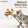 CATWANT Natural Silvervine Cat Teaser Wand